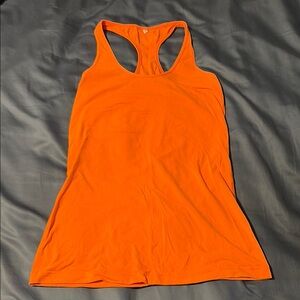 Lululemon Athletica Orange Sleeveless Tank Top